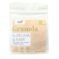GRANOLA KURKUMA - IMBIR BIO 200 g - PURE & SWEET