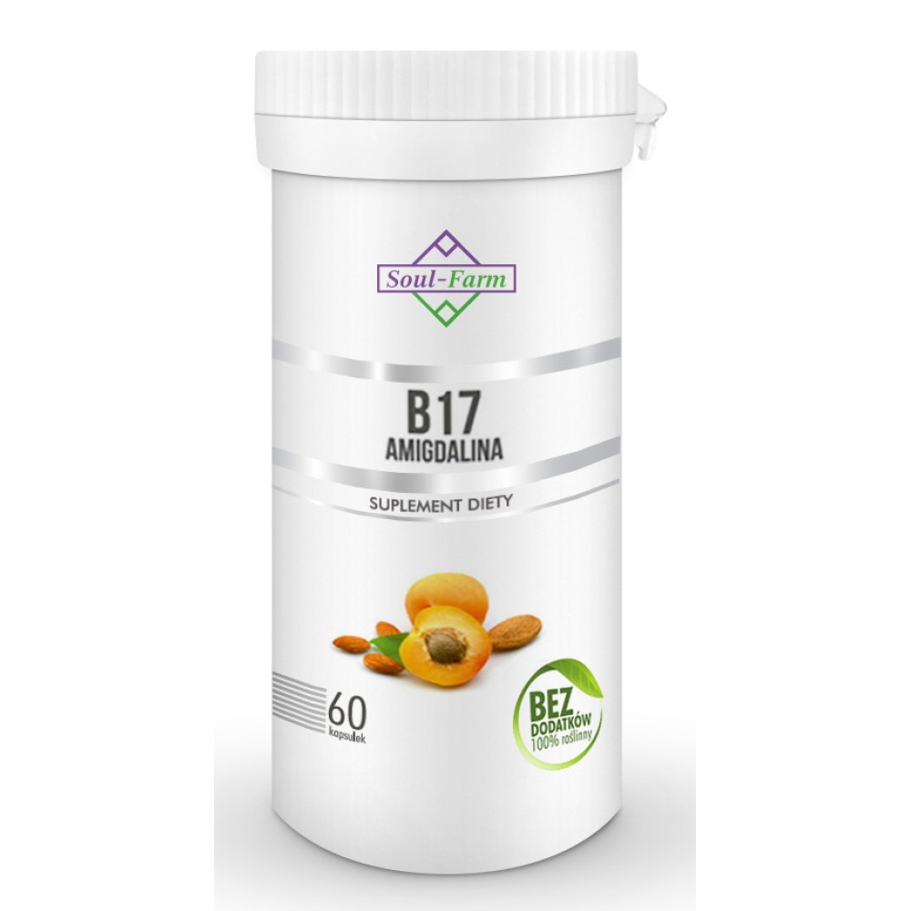 AMIGDALINA B17 (EKSTRAKT Z PESTEK MORELI 5:1) 60 KAPSUŁEK (260 mg) - SOUL FARM