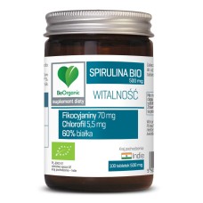 SPIRULINA BIO 100 TABLETEK (500 mg) - BE ORGANIC